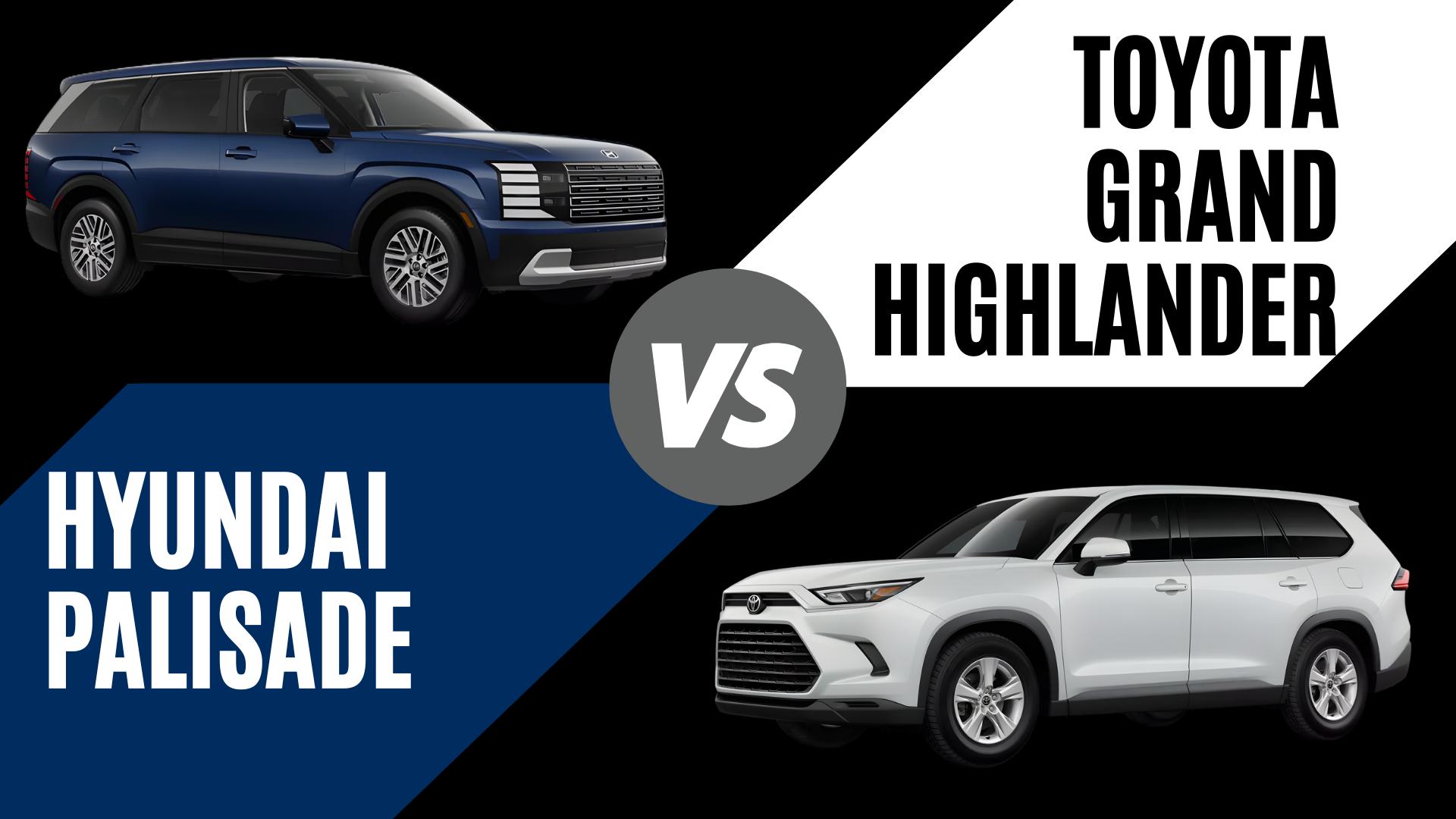 2026 Hyundai Palisade vs 2026 Toyota Grand Highlander side-by-side comparison in Fayetteville, AR