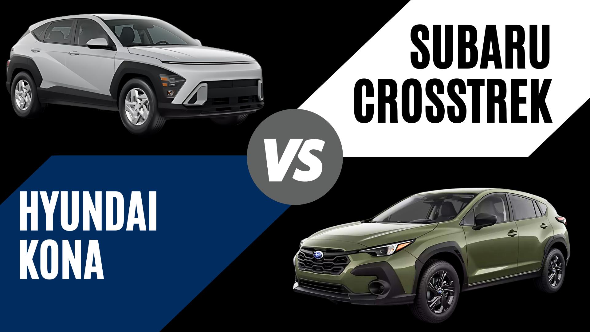 2026 Hyundai Kona and Subaru Crosstrek comparison for Fayetteville, Arkansas compact SUV shoppers