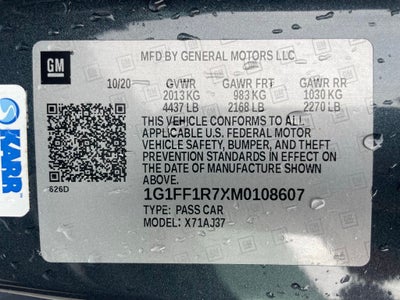 2021 Chevrolet Camaro LT1 - BOSE PREMIUM SOUND / V8