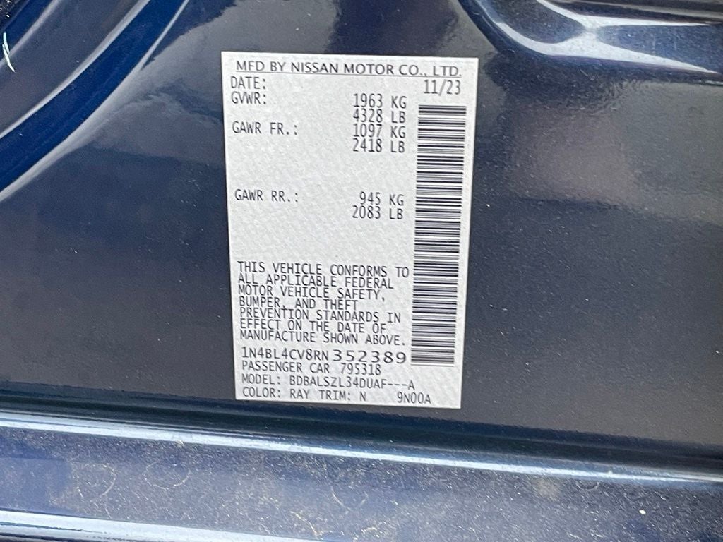 2024 Nissan Altima 2.5 SR - MOONROOF / BLIND SPOT MONITOR