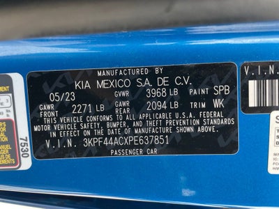 2023 Kia Forte GT - KIA CERTIFIED / SMART CRUISE CONTROL