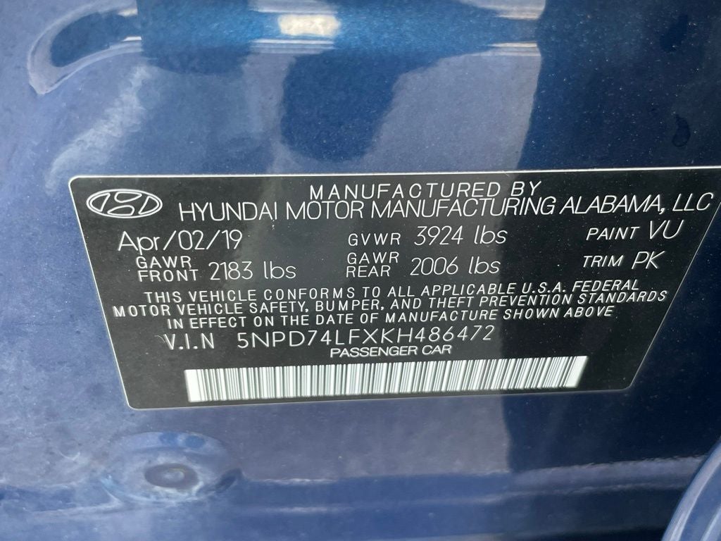 2019 Hyundai ELANTRA SE - KEYLESS ENTRY / BLIND SPOT MIRROR