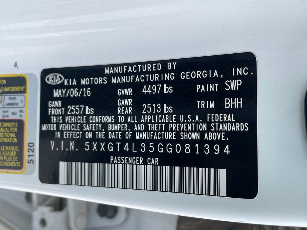 2016 Kia Optima LX - BLIND SPOT DETECTION / POWER DRIVER'S SEAT