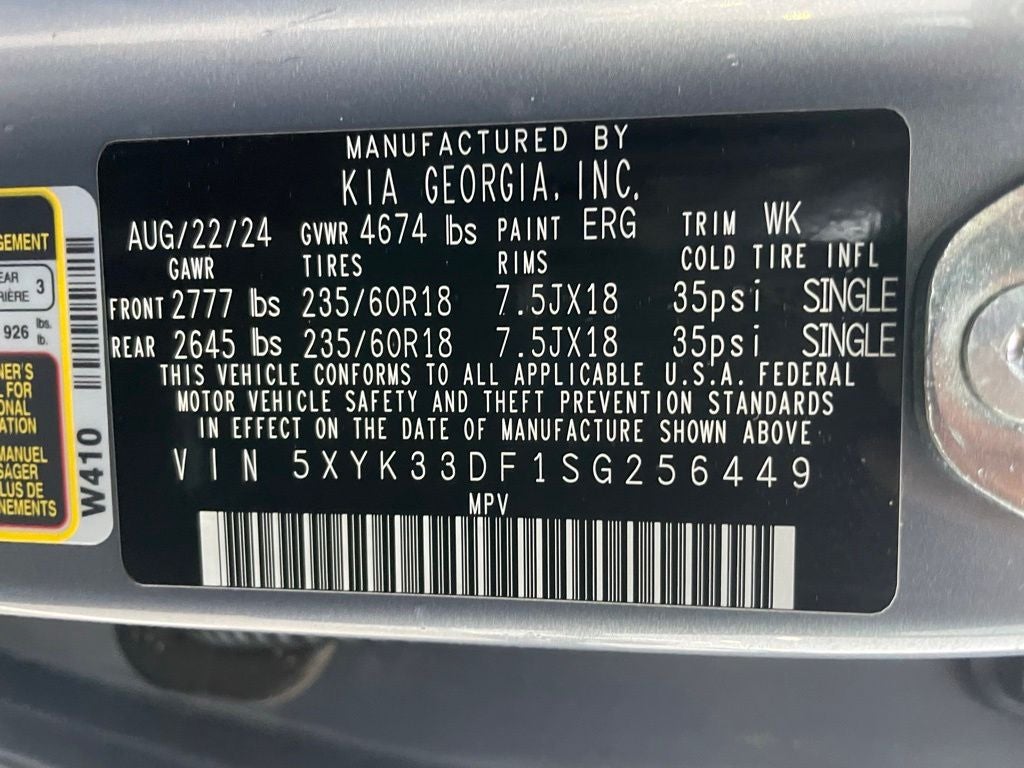 2025 Kia Sportage EX - KIA CERTIFIED / PANORAMICE SUNROOF