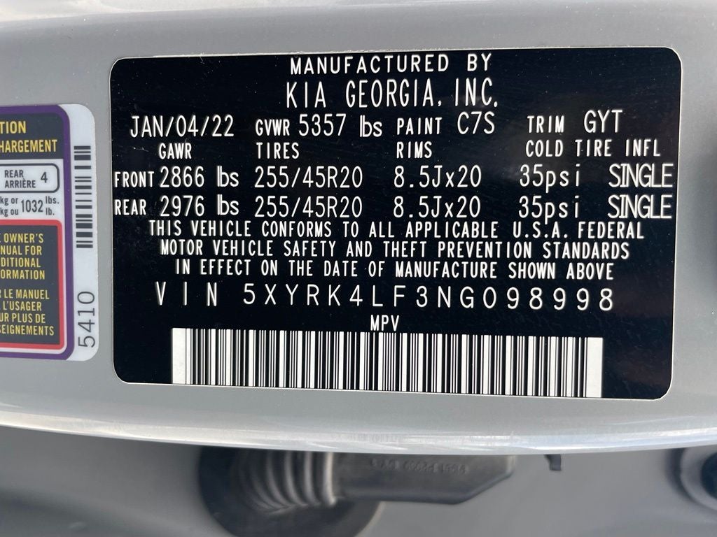 2022 Kia Sorento S - KIA CERTIFIED / REMOTE START