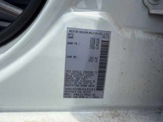 2024 Nissan Altima 2.5 SR