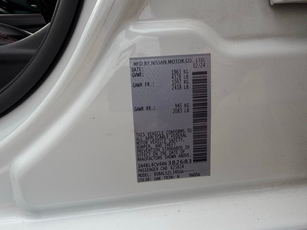 2024 Nissan Altima 2.5 SR