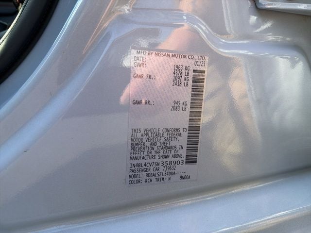 2025 Nissan Altima 2.5 SR