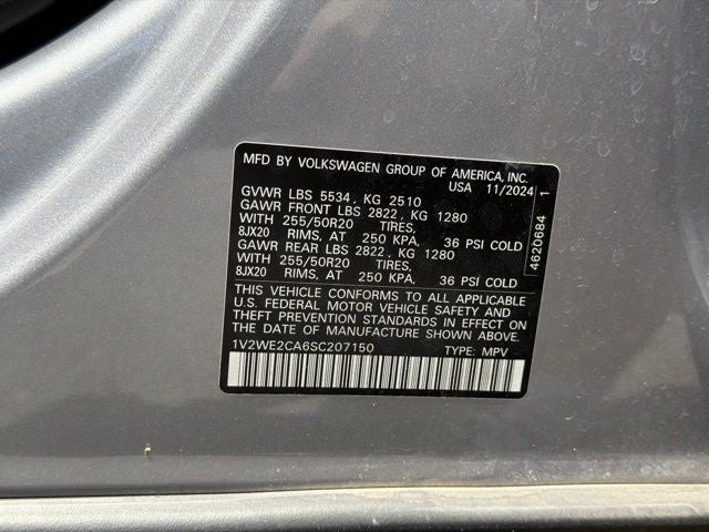 2025 Volkswagen Atlas Cross Sport 2.0T SE w/Technology