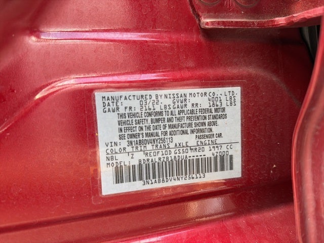 2022 Nissan Sentra SR