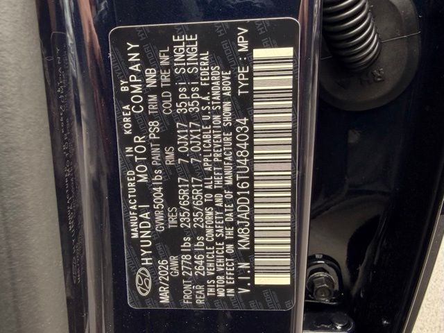 2026 Hyundai TUCSON HYBRID Blue SE