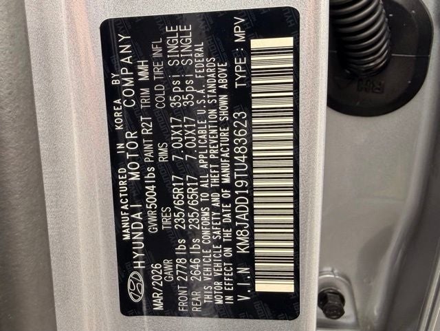 2026 Hyundai TUCSON HYBRID Blue SE