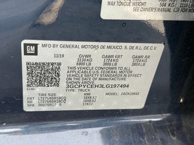 2020 Chevrolet Silverado 1500 Custom Trail Boss