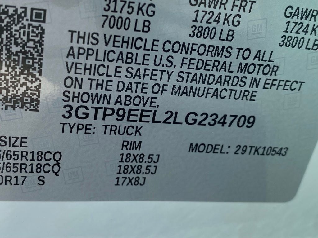 2020 GMC Sierra 1500 AT4
