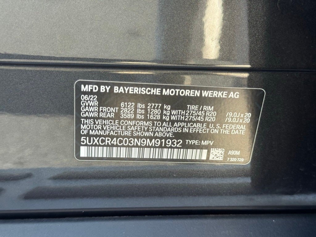 2022 BMW X5 sDrive40i