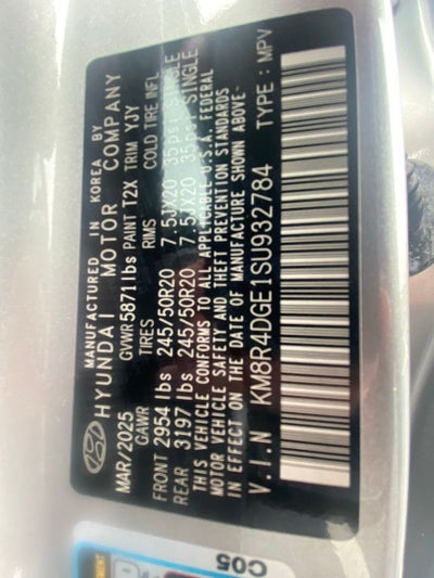 2025 Hyundai PALISADE SEL Premium