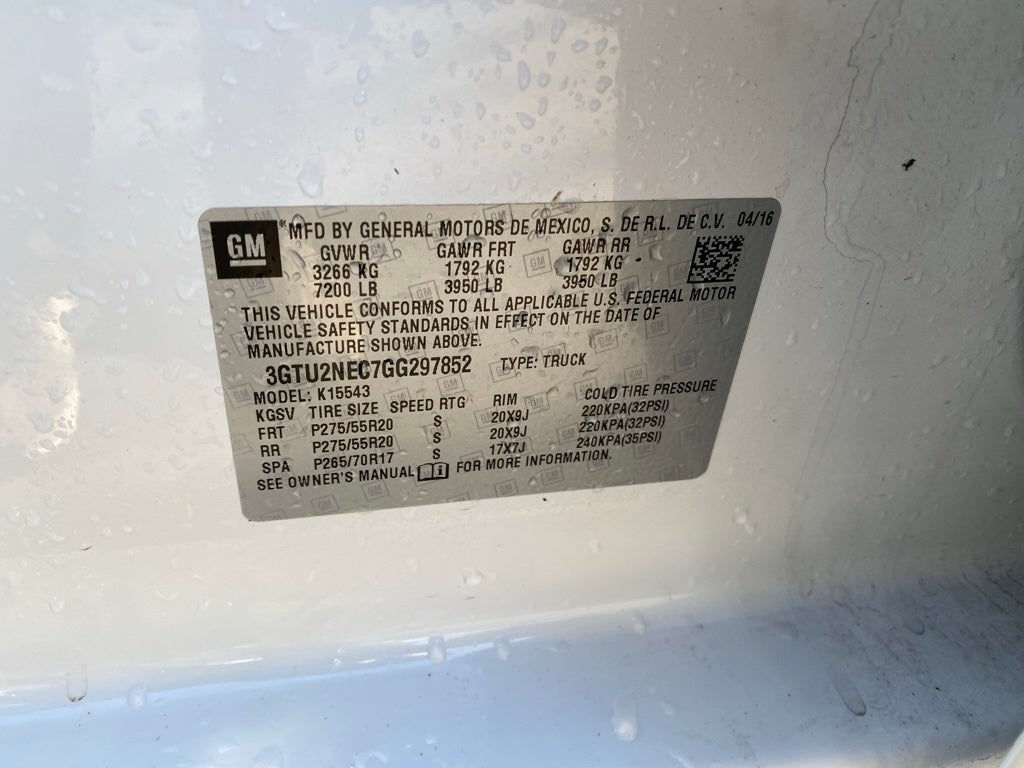 2016 GMC Sierra 1500 SLT