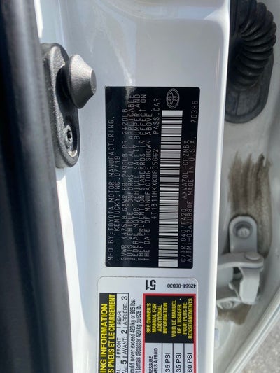 2019 Toyota Camry LE