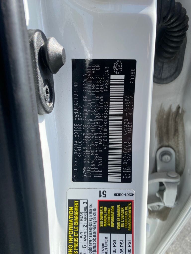 2019 Toyota Camry LE
