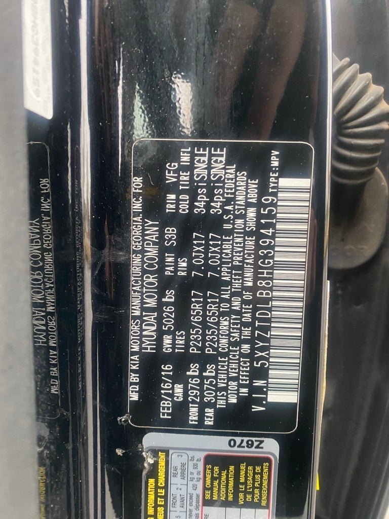 2017 Hyundai SANTA FE SPORT 2.4 Base