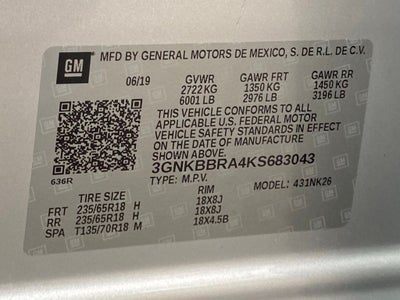 2019 Chevrolet Blazer Base 1LT