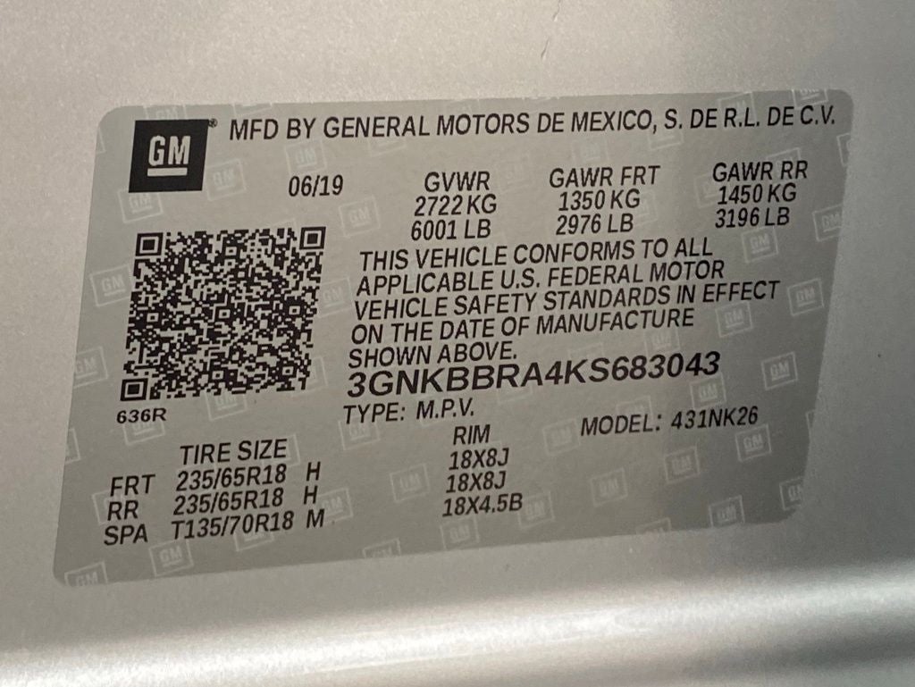 2019 Chevrolet Blazer Base 1LT