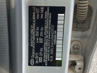 2021 Hyundai ELANTRA SEL