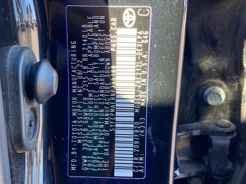 2022 Toyota Corolla LE CLEAN CARFAX