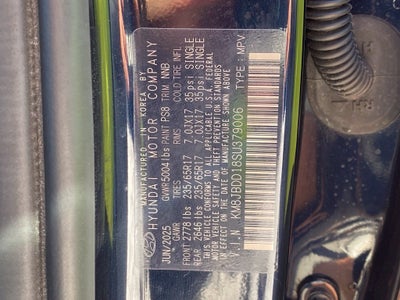 2025 Hyundai TUCSON HYBRID Blue