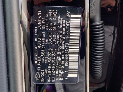 2026 Hyundai PALISADE HYBRID SEL Premium 7P