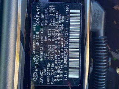 2026 Hyundai PALISADE HYBRID Calligraphy