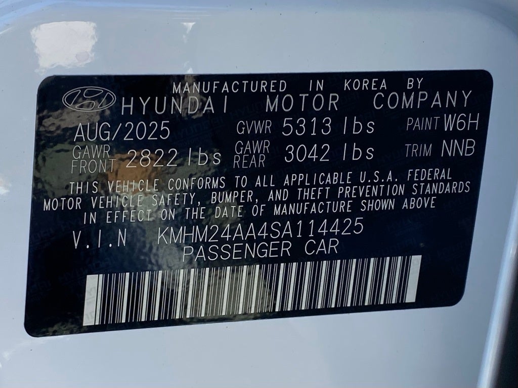 2025 Hyundai IONIQ 6 SE