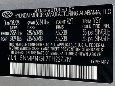 2026 Hyundai SANTA FE SE