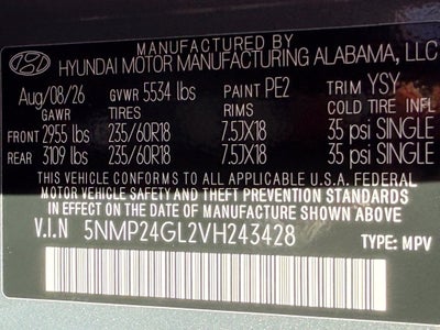 2027 Hyundai SANTA FE SEL