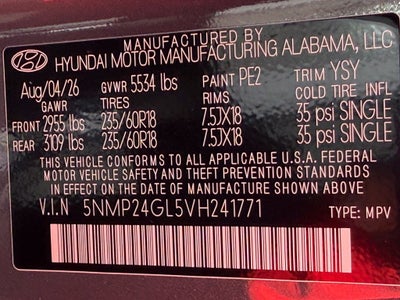 2027 Hyundai SANTA FE SEL