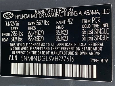 2027 Hyundai SANTA FE Limited