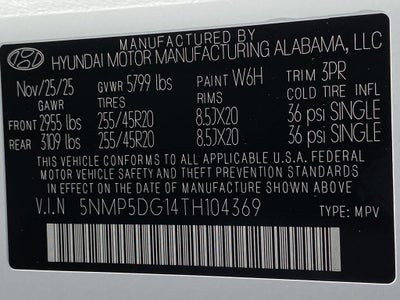 2026 Hyundai SANTA FE HYBRID Calligraphy