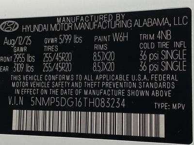 2026 Hyundai SANTA FE HYBRID Calligraphy