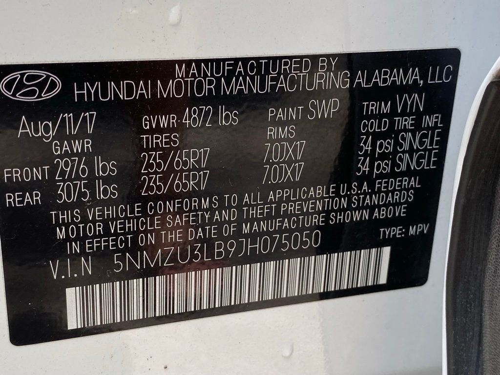 2018 Hyundai SANTA FE SPORT 2.4 Base