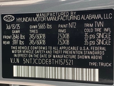 2026 Hyundai SANTA CRUZ SEL Activity AWD