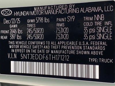 2026 Hyundai SANTA CRUZ Limited