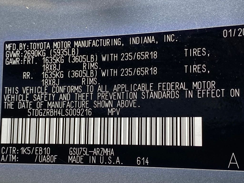 2020 Toyota Highlander XLE AWD