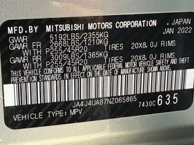 2022 Mitsubishi Outlander Black Edition