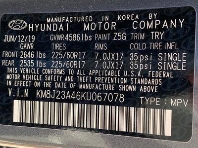 2019 Hyundai TUCSON SE