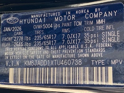 2026 Hyundai TUCSON HYBRID Blue