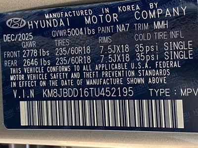 2026 Hyundai TUCSON HYBRID SEL AWD