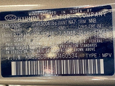 2026 Hyundai TUCSON HYBRID SEL AWD