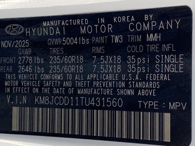 2026 Hyundai TUCSON HYBRID SEL Convenience