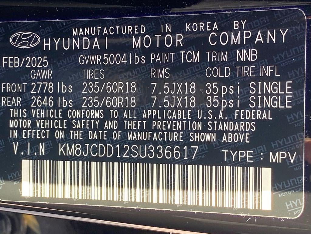 2025 Hyundai TUCSON HYBRID SEL Convenience