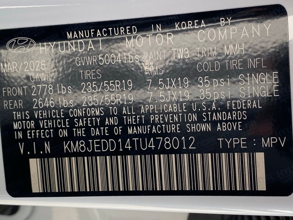 2026 Hyundai TUCSON HYBRID Limited